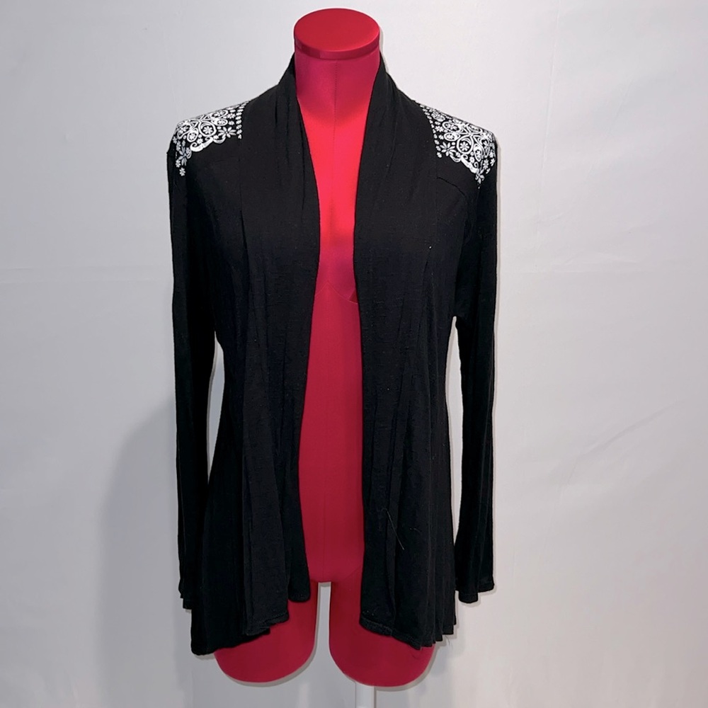 ECLA Black Mandala Design Cardigan!